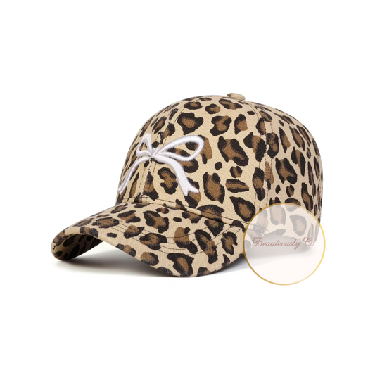 Cheetah + Bow - Khaki